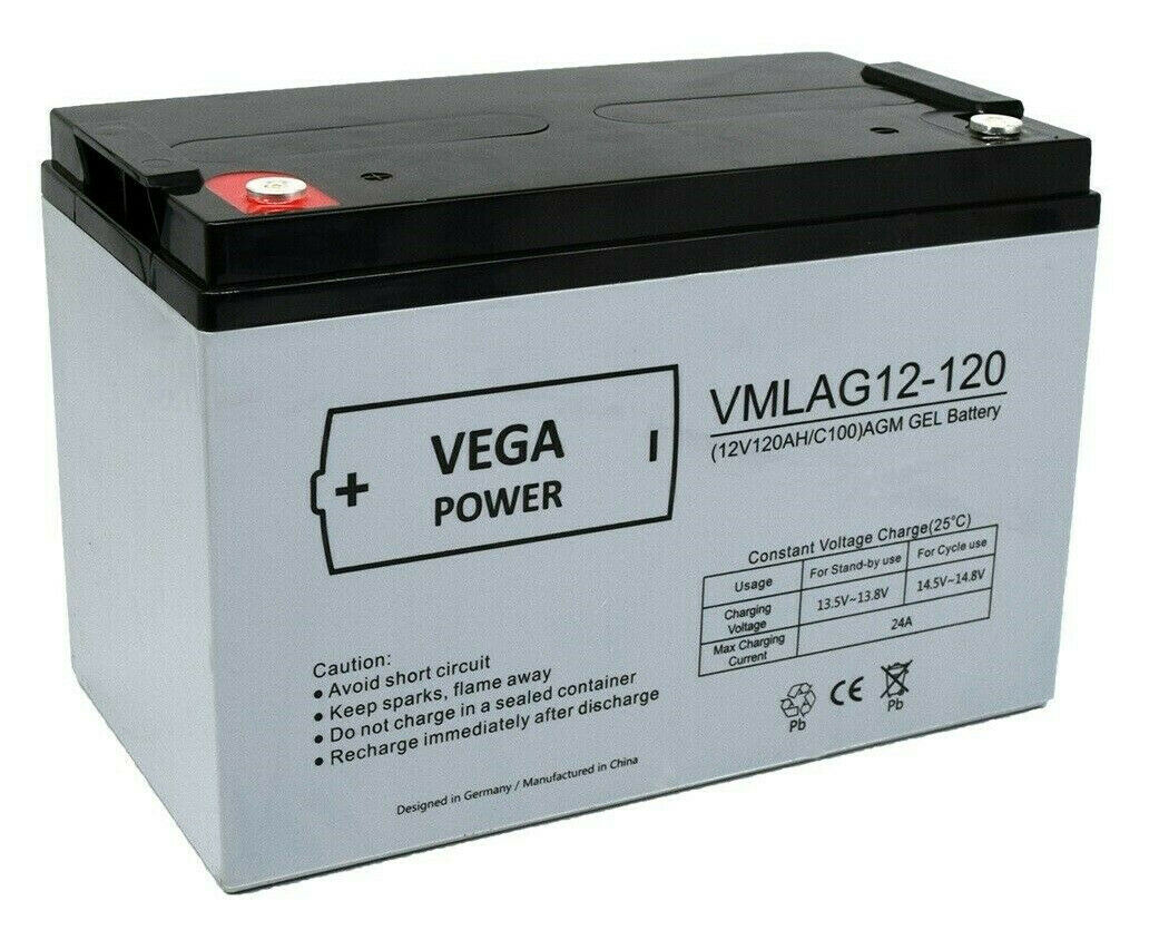 Universal Power UPA12-120 Solar Batterie Wohnmobilbatterie 12V 120Ah (C100)  zyklenfest