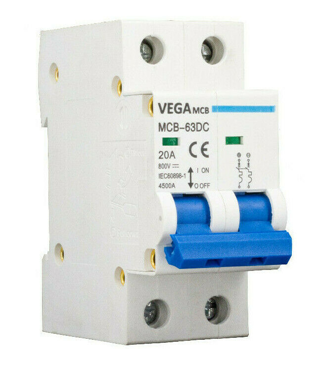 Leitungsschutzschalter  VEGA MCB 63 - 800V 2P 20A