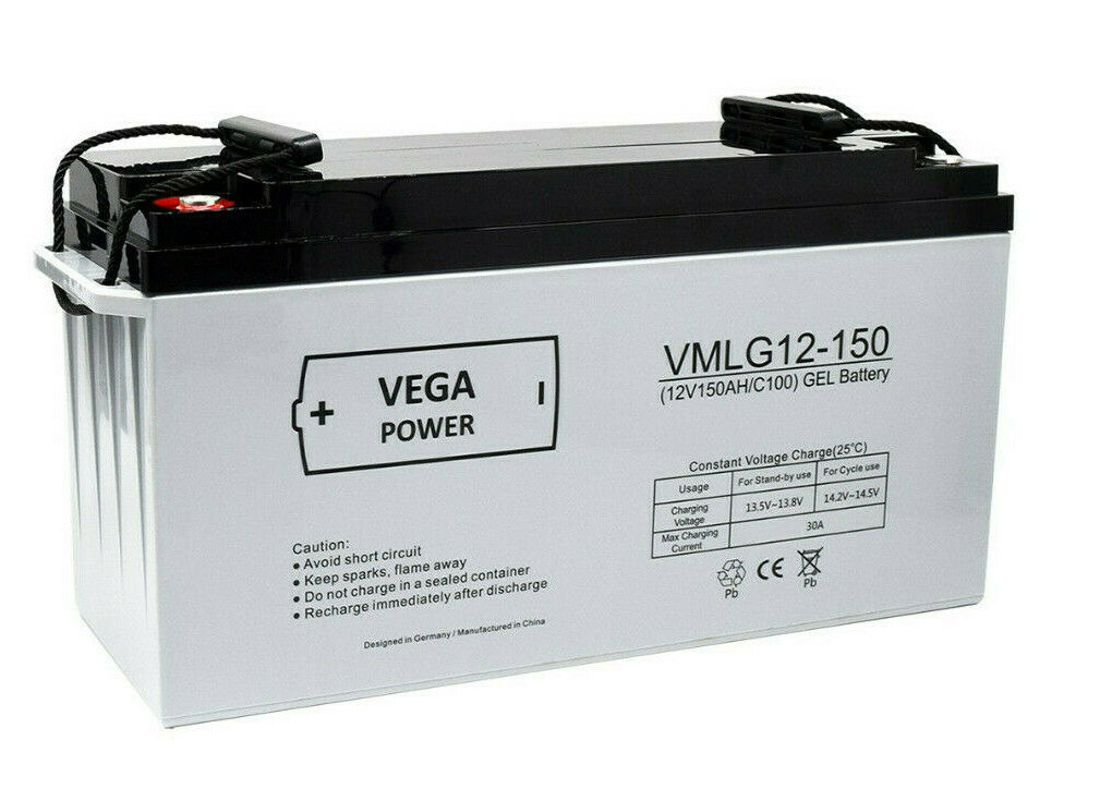 12V 150Ah C100 GEL Batterie Akku Vega Power